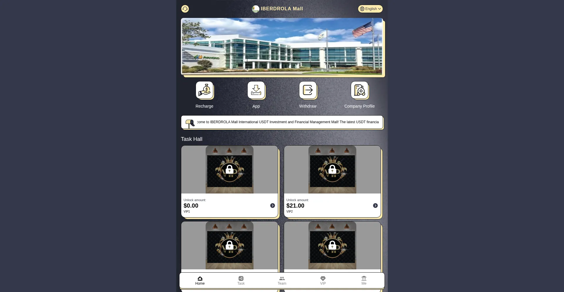 Website screenshot of Iberdrk.com