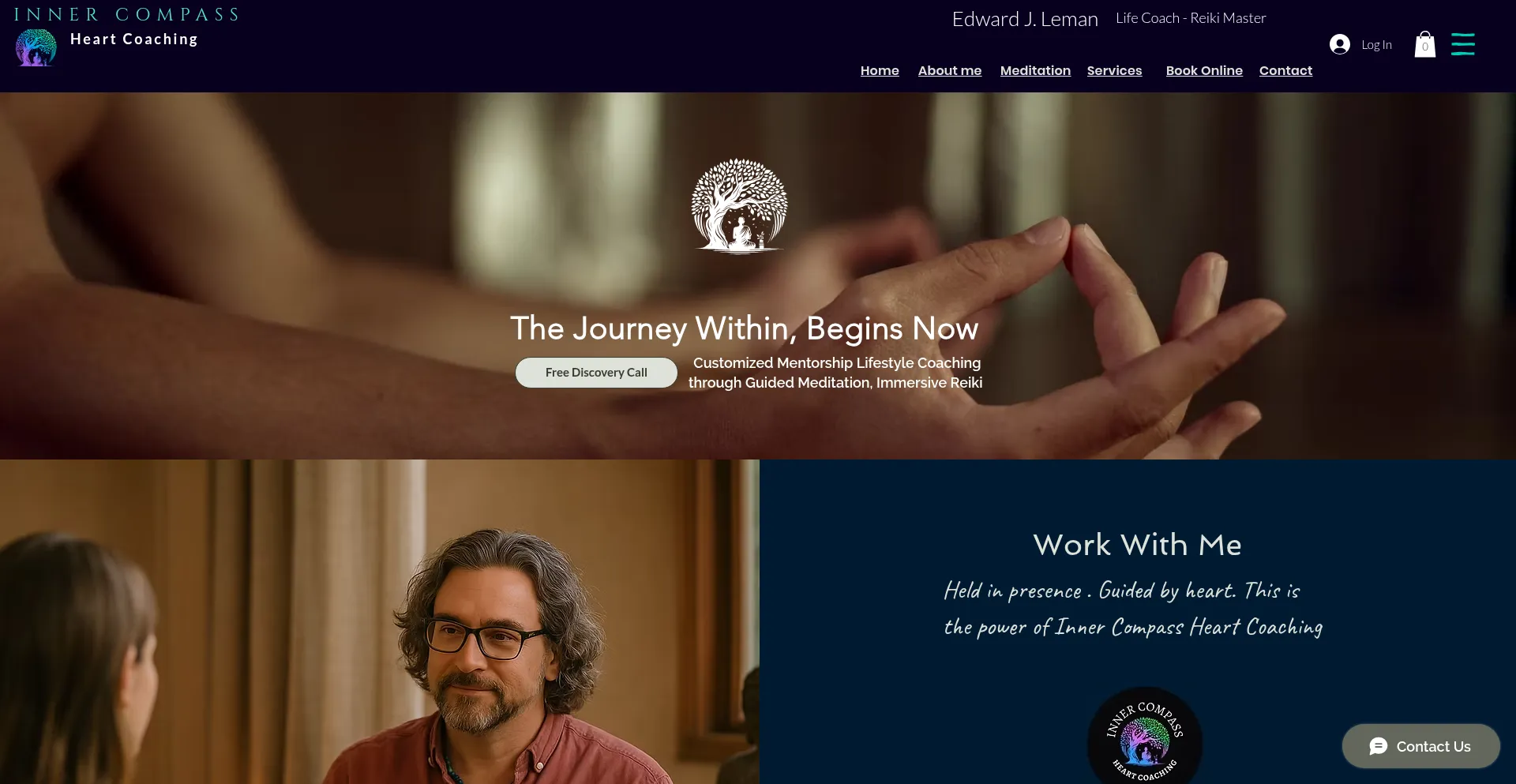 Website screenshot of Icheartcoaching.com