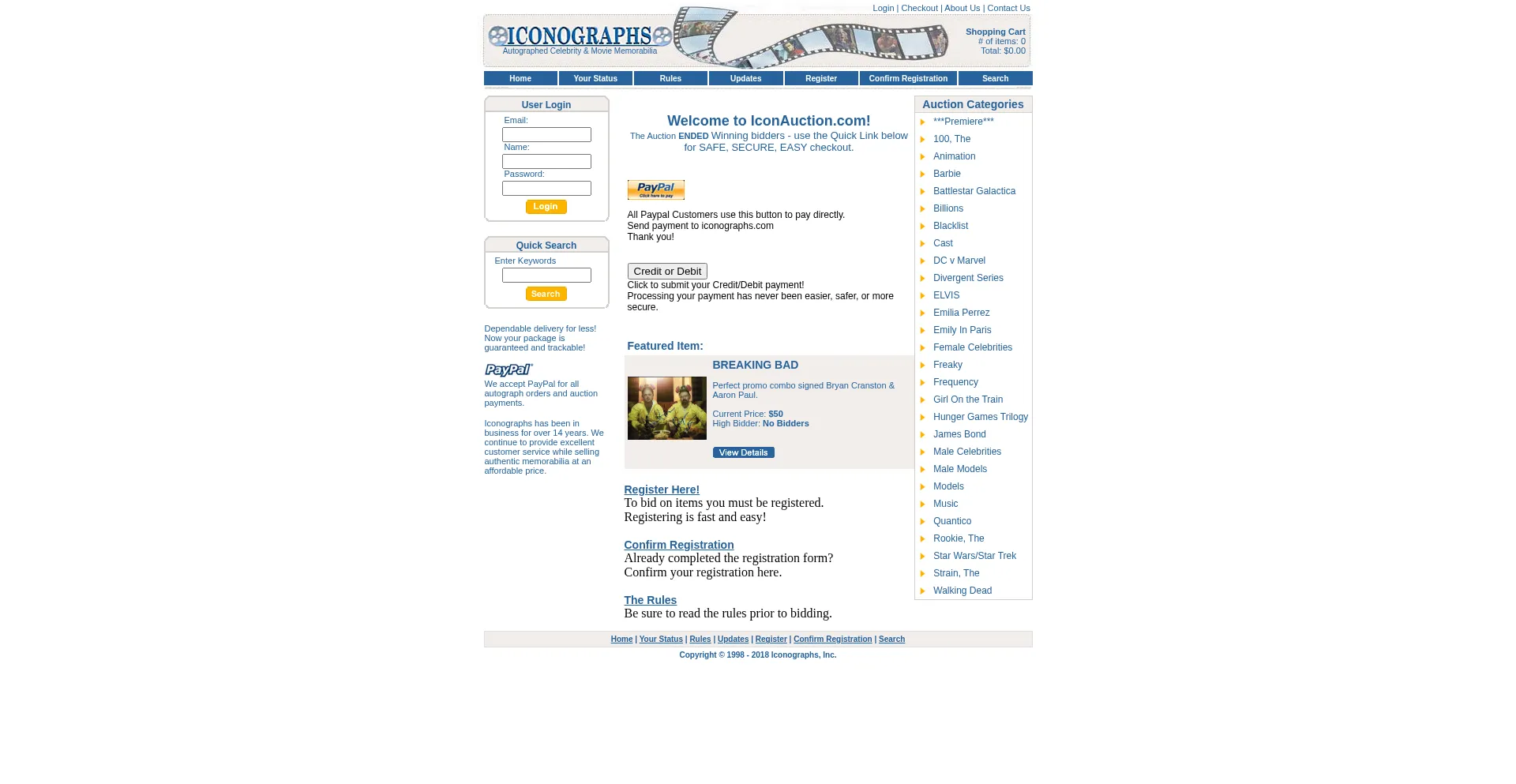 Iconauction.com Screenshot