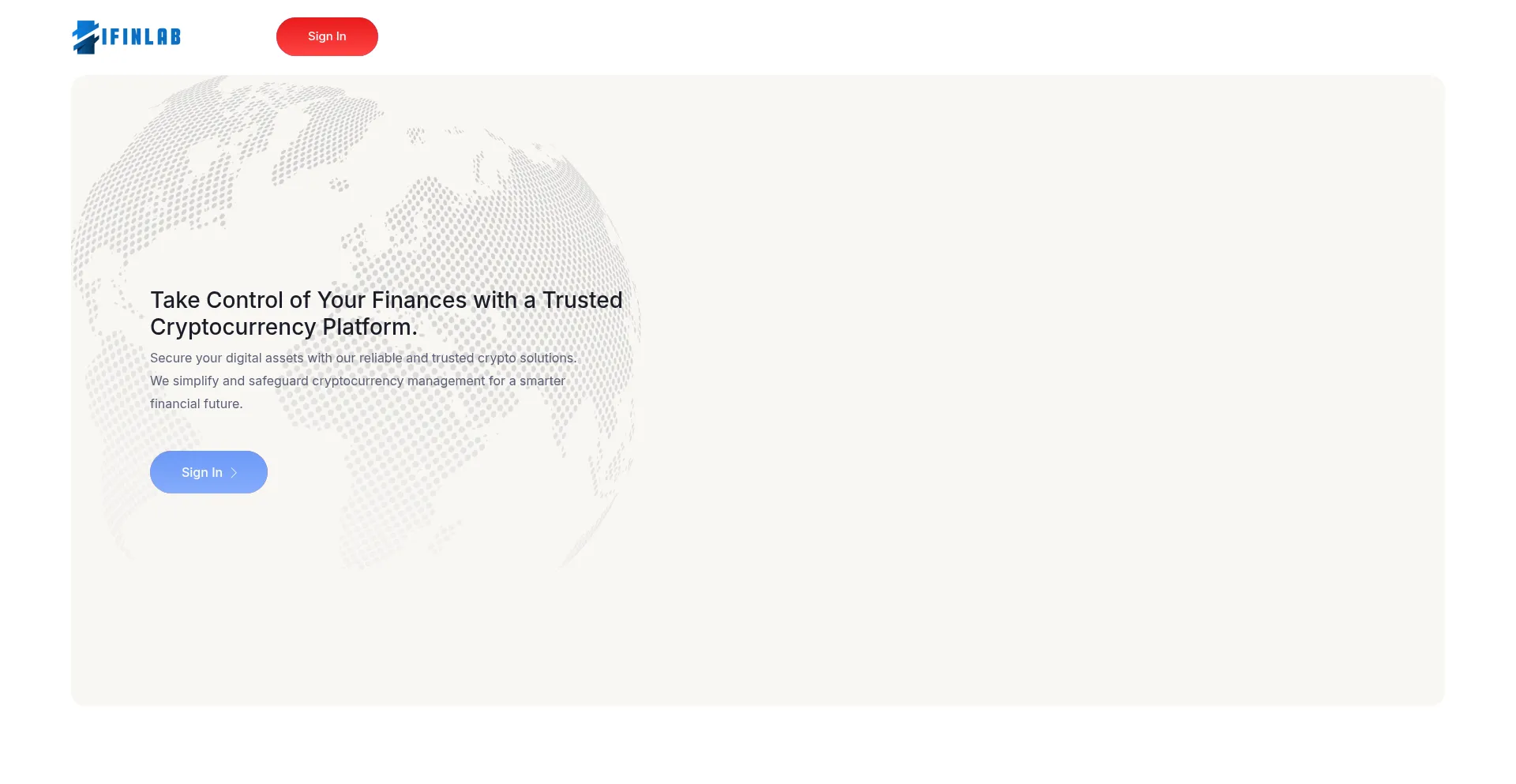 Website screenshot of Ifinlab.com