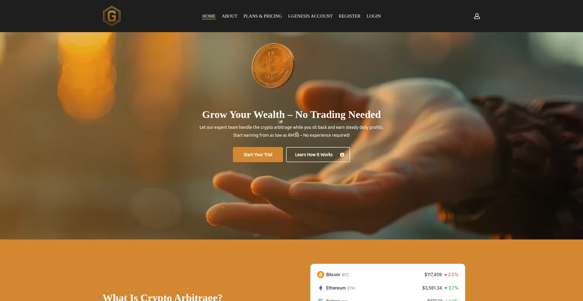 Website screenshot of Igenesis-company.com