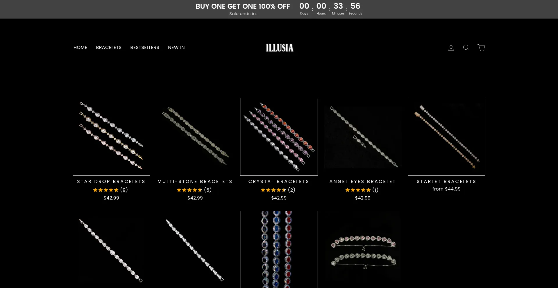 Website screenshot of Illusias.com