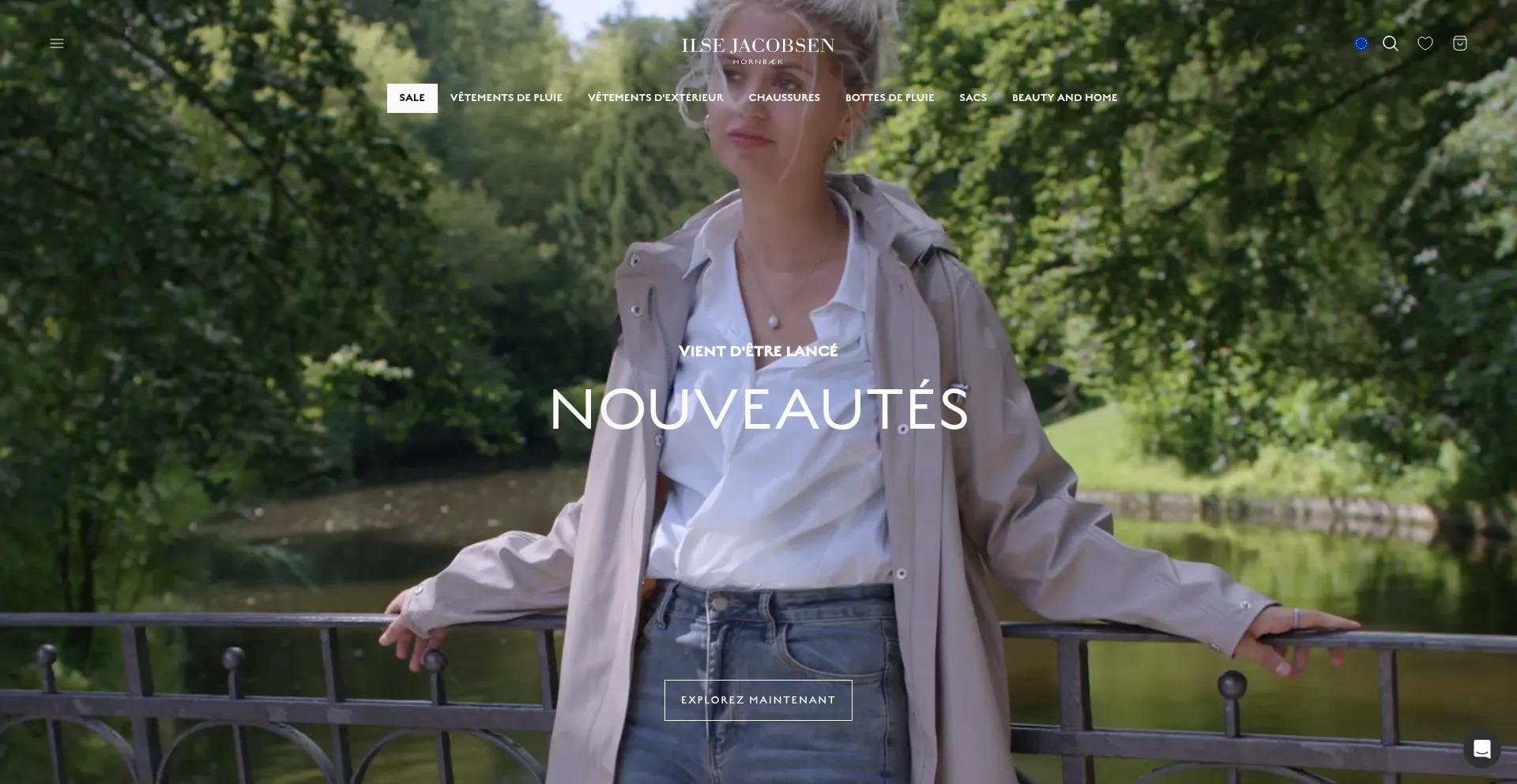 Website screenshot of Ilsejacobsen.fr