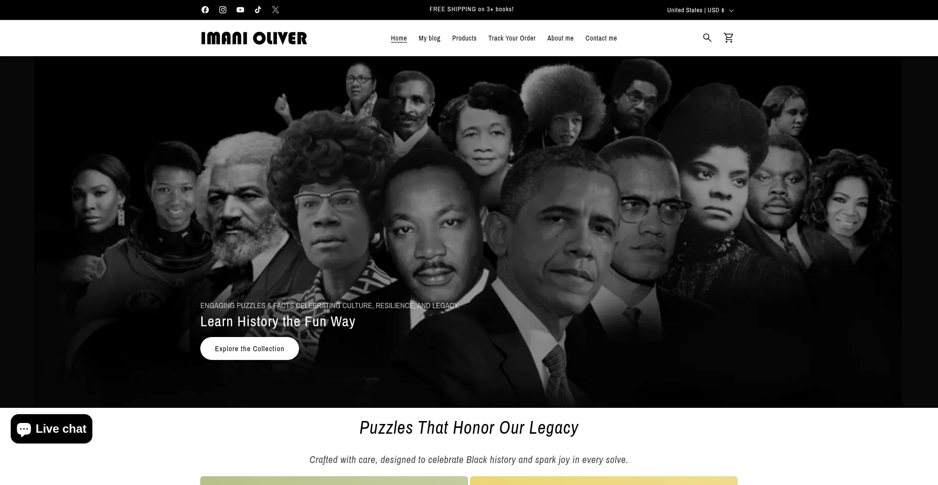 Website screenshot of Imanioliver.com