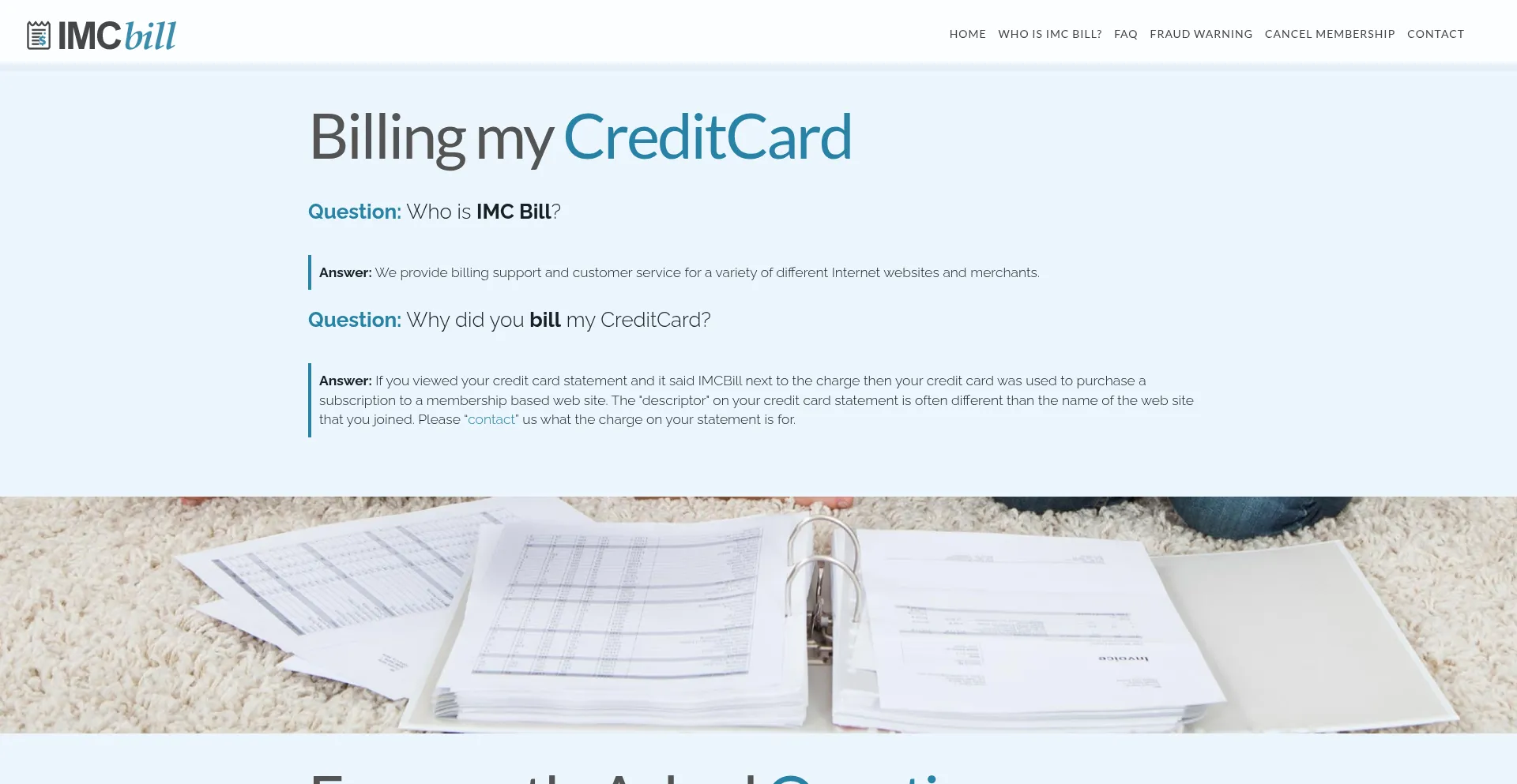 Imcbill.com Screenshot