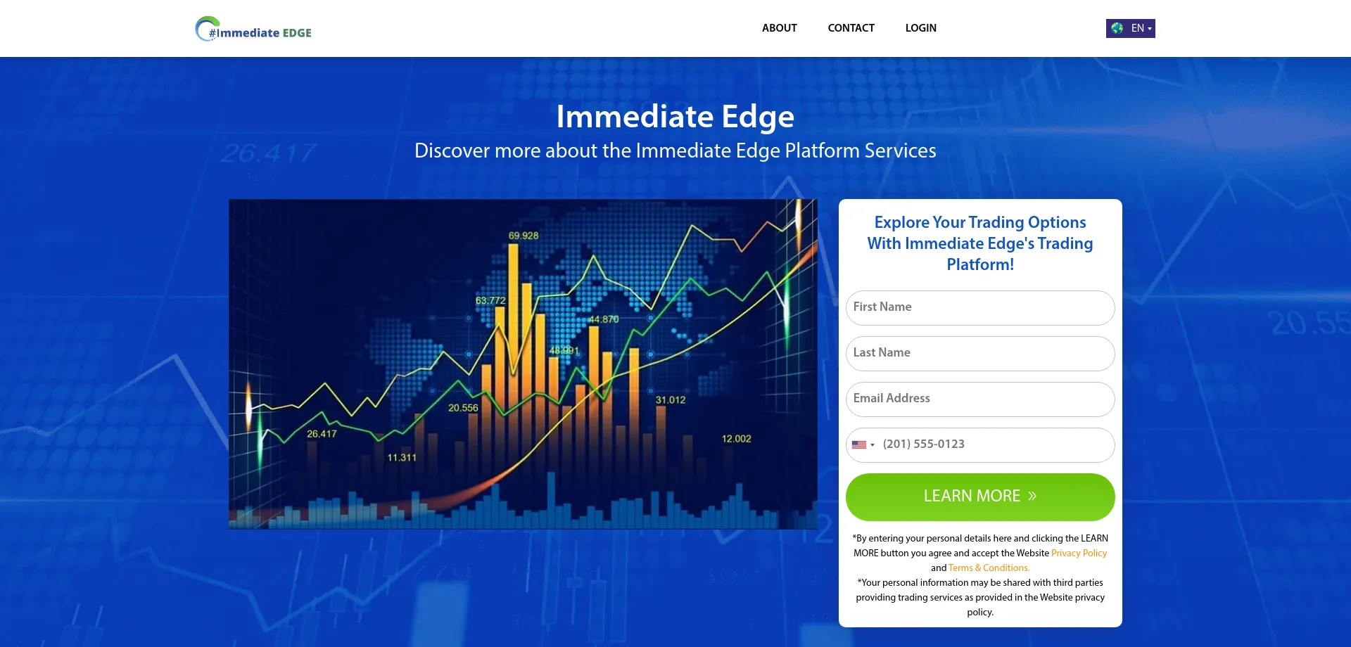 Website screenshot of Immediate-edge.co