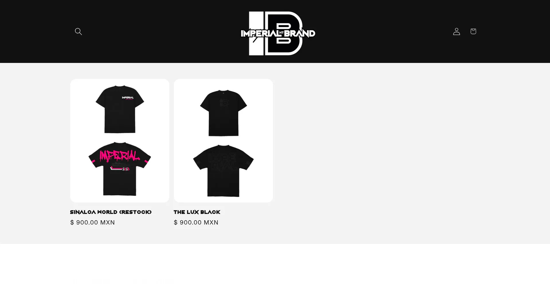 Website screenshot of Imperialbrand.mx