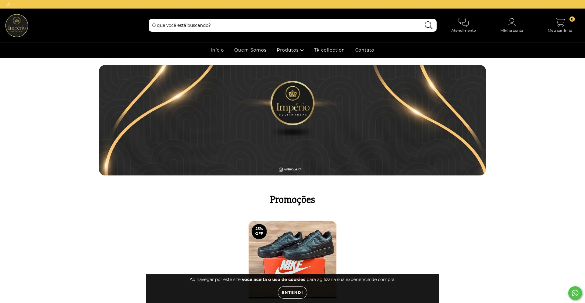 Website screenshot of Imperiomultimarcass.com.br