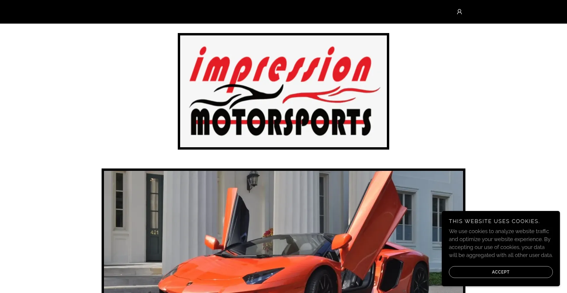 Website screenshot of Impressionmotorsports.com