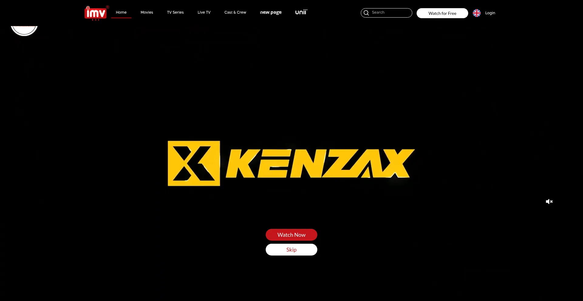 Website screenshot of Imvbox.com