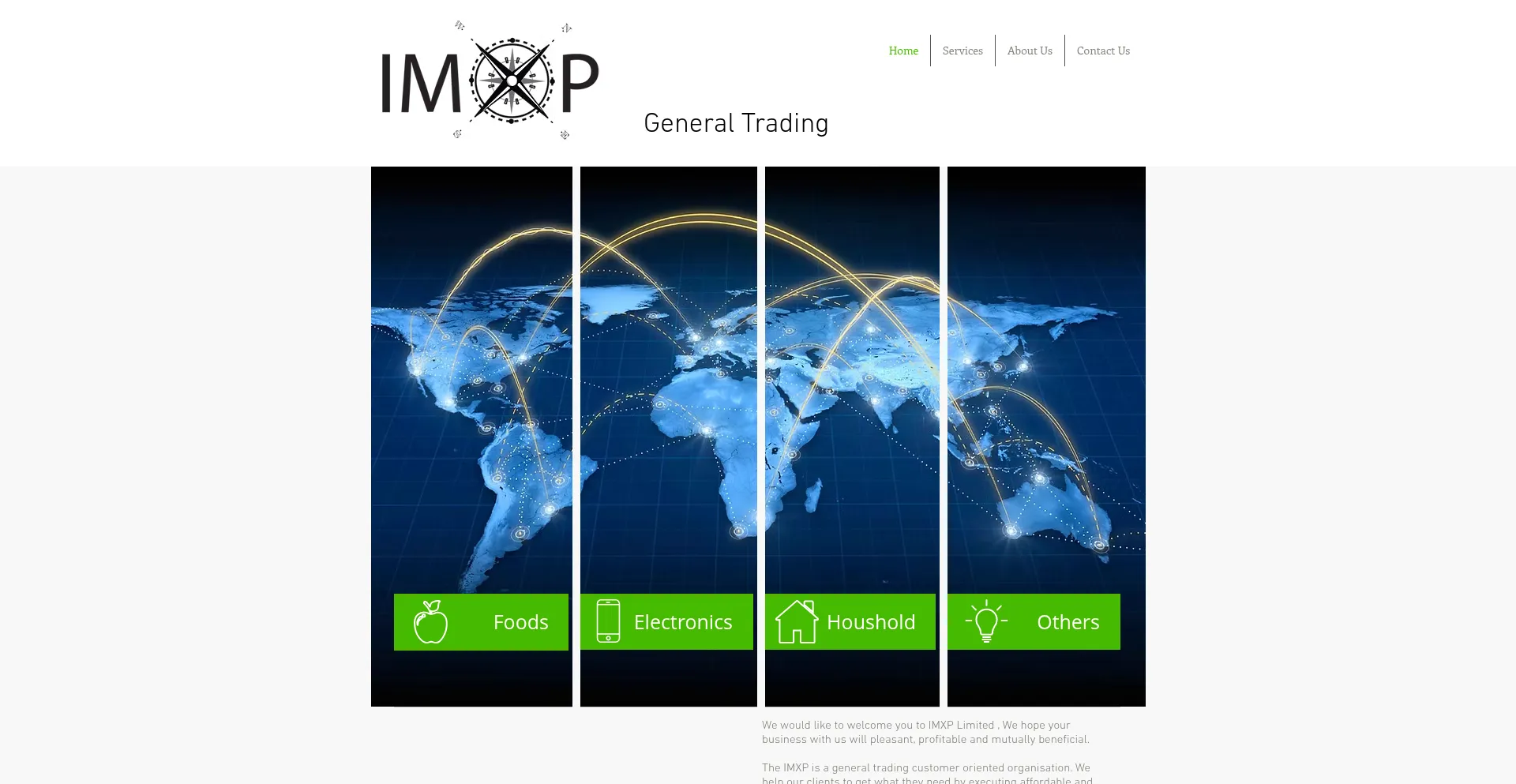 Website screenshot of Imxp.co.uk