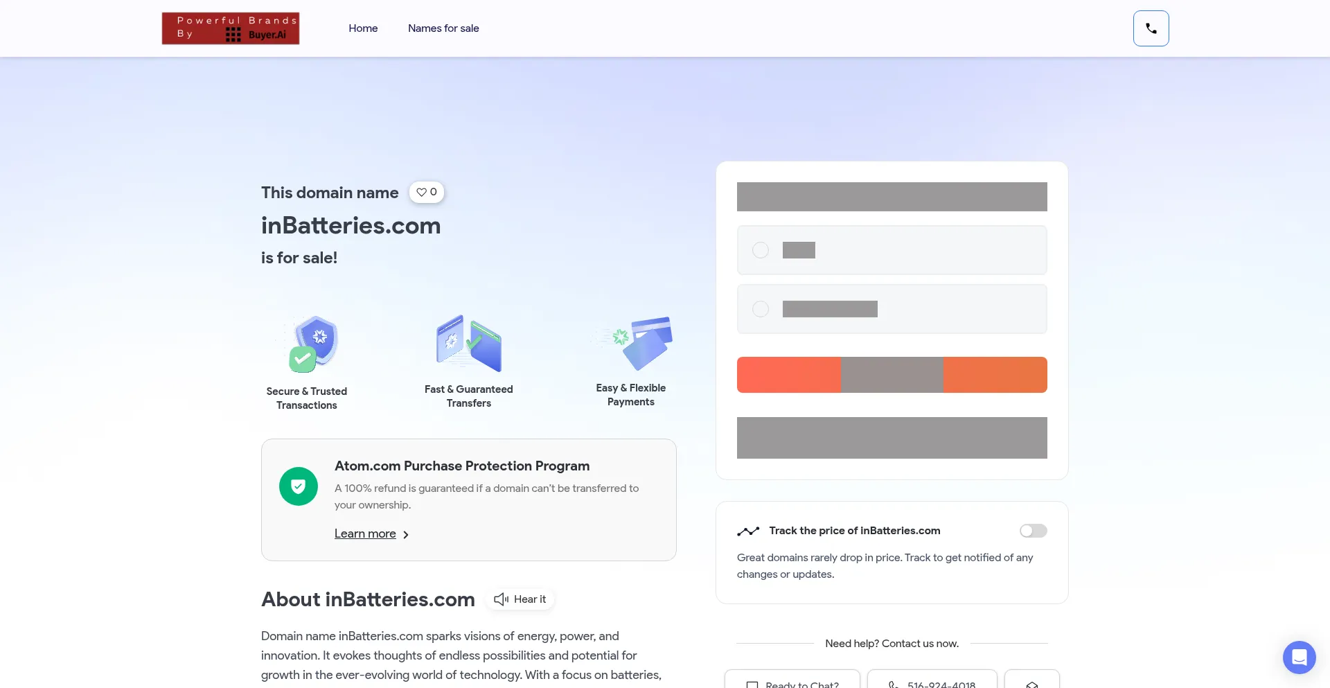 Inbatteries.com Screenshot