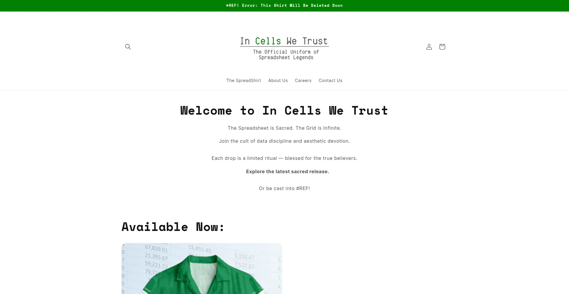 Website screenshot of Incellswetrust.com