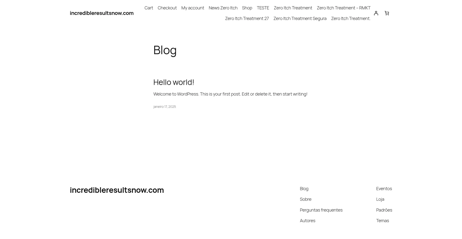 Website screenshot of Incredibleresultsnow.com