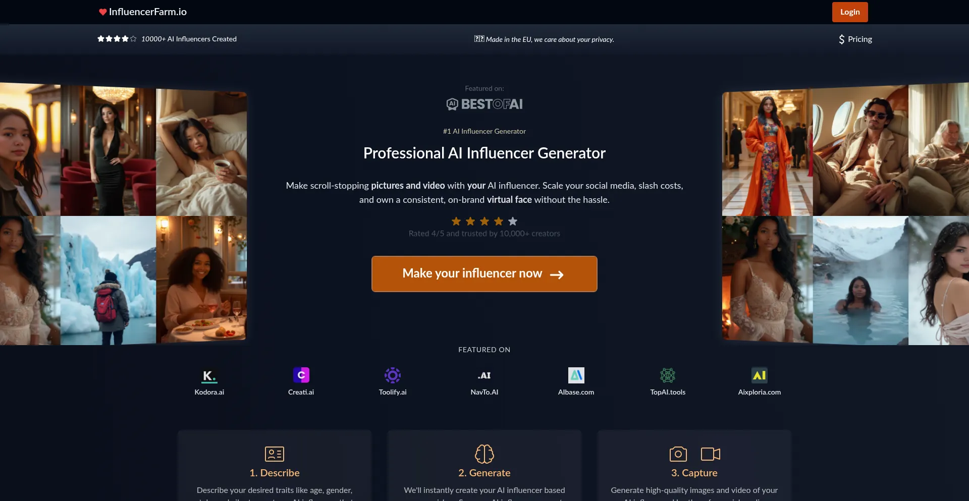 Influencerfarm.io Screenshot