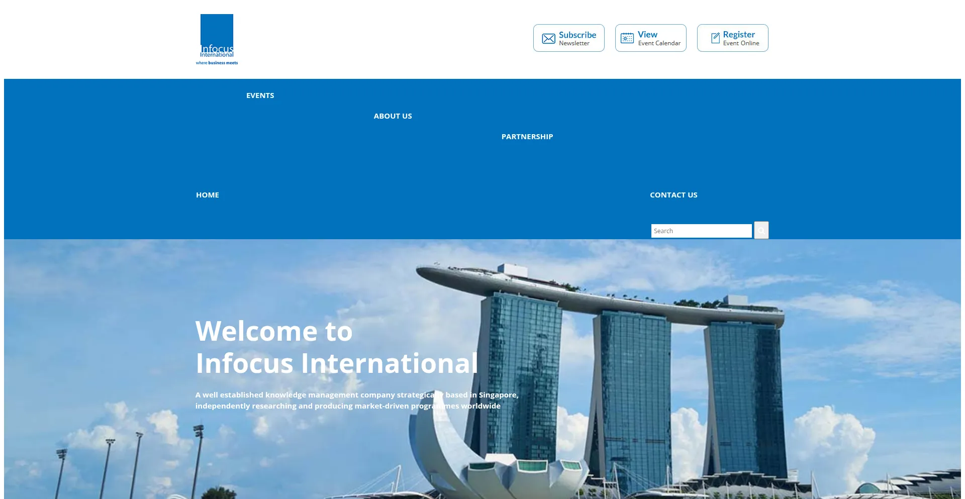 Website screenshot of Infocusemail.com