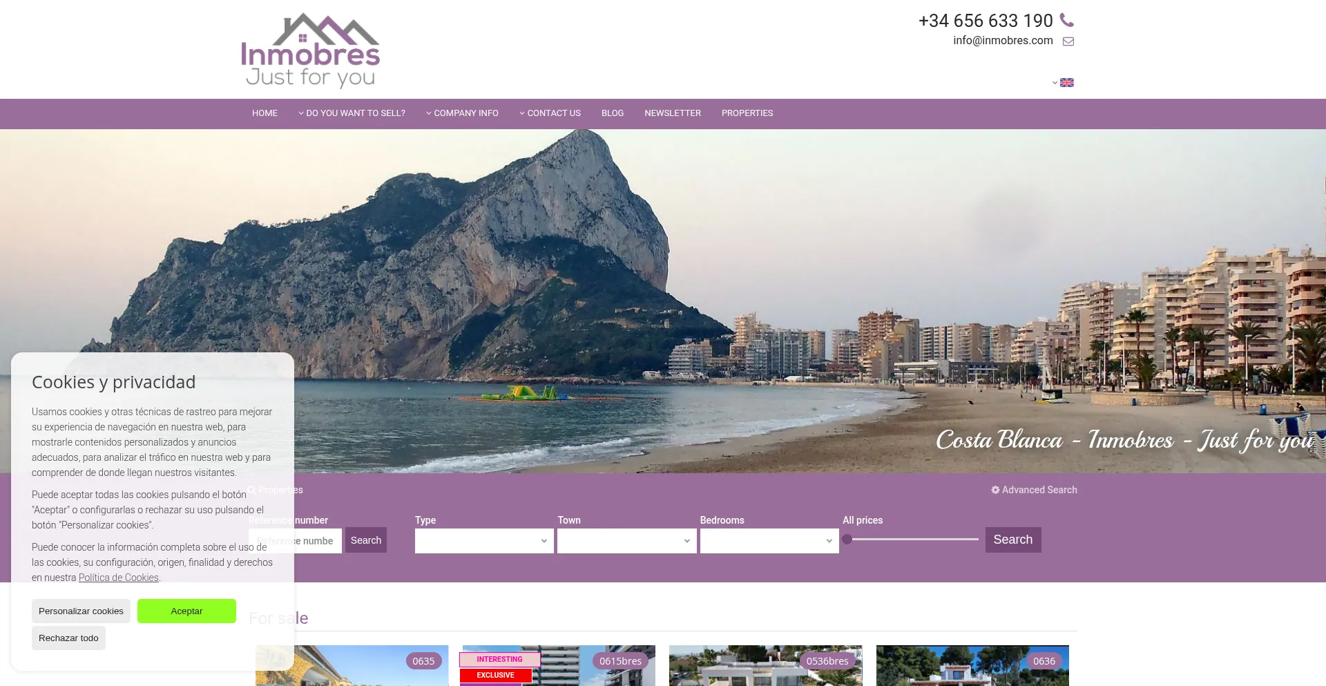 Inmobres.com Screenshot