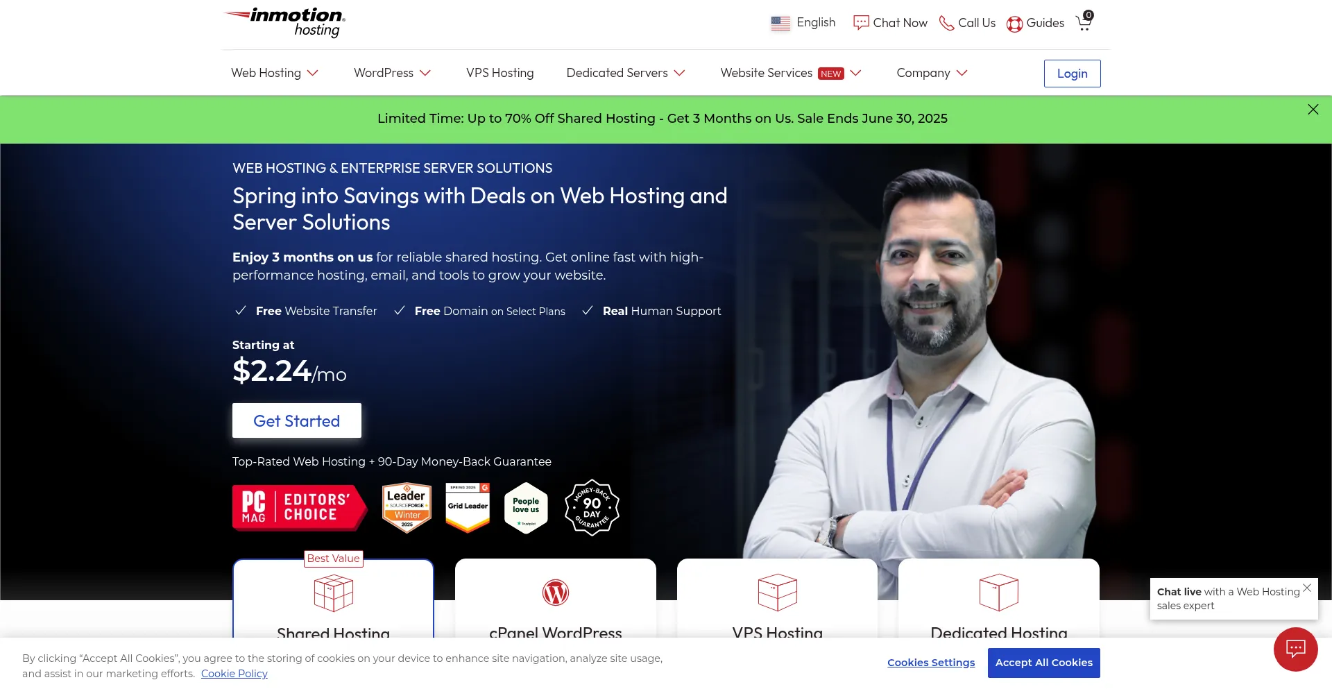 Inmotionhosting.com Screenshot