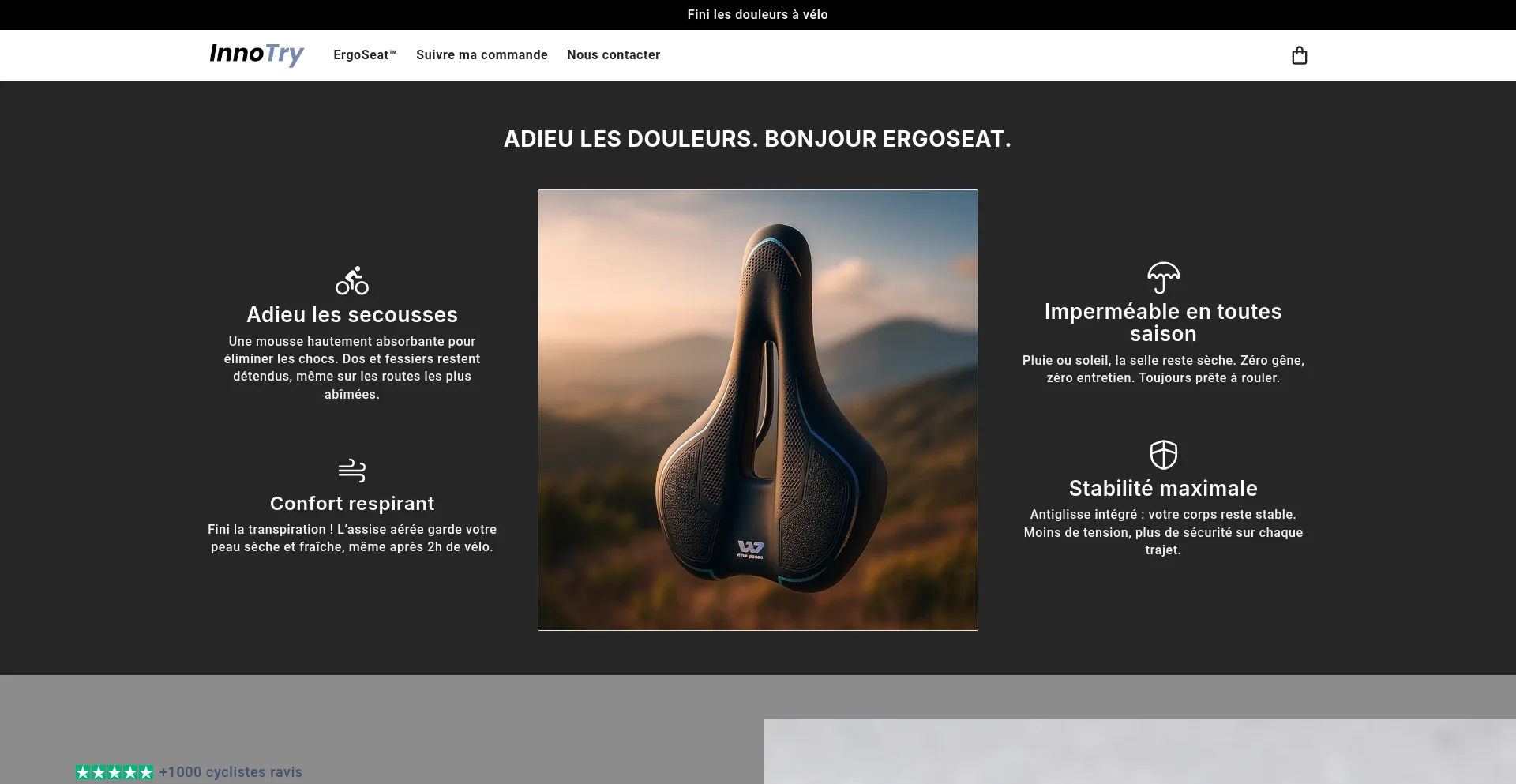 Website screenshot of Innotry.com