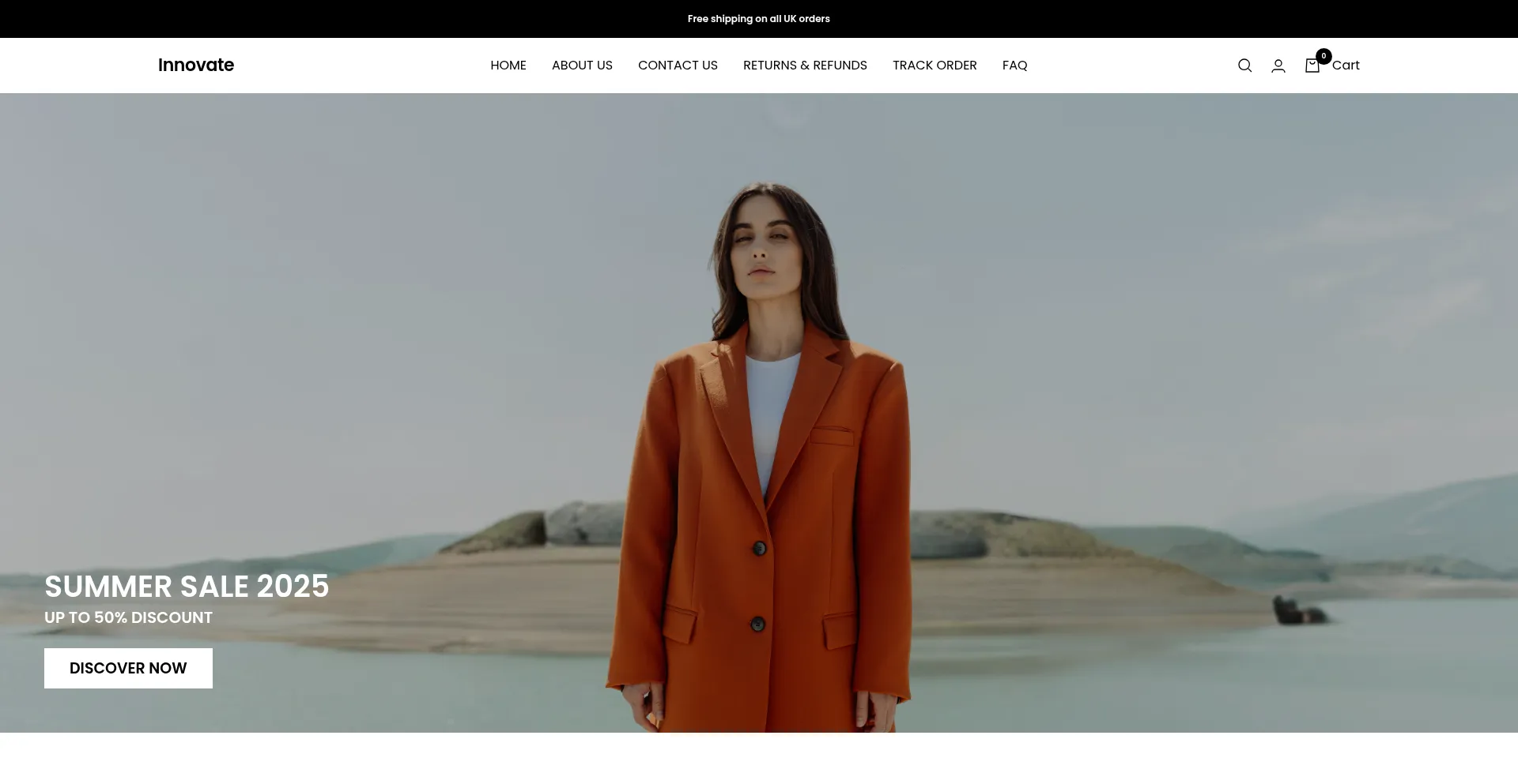 Website screenshot of Innovateclo.com