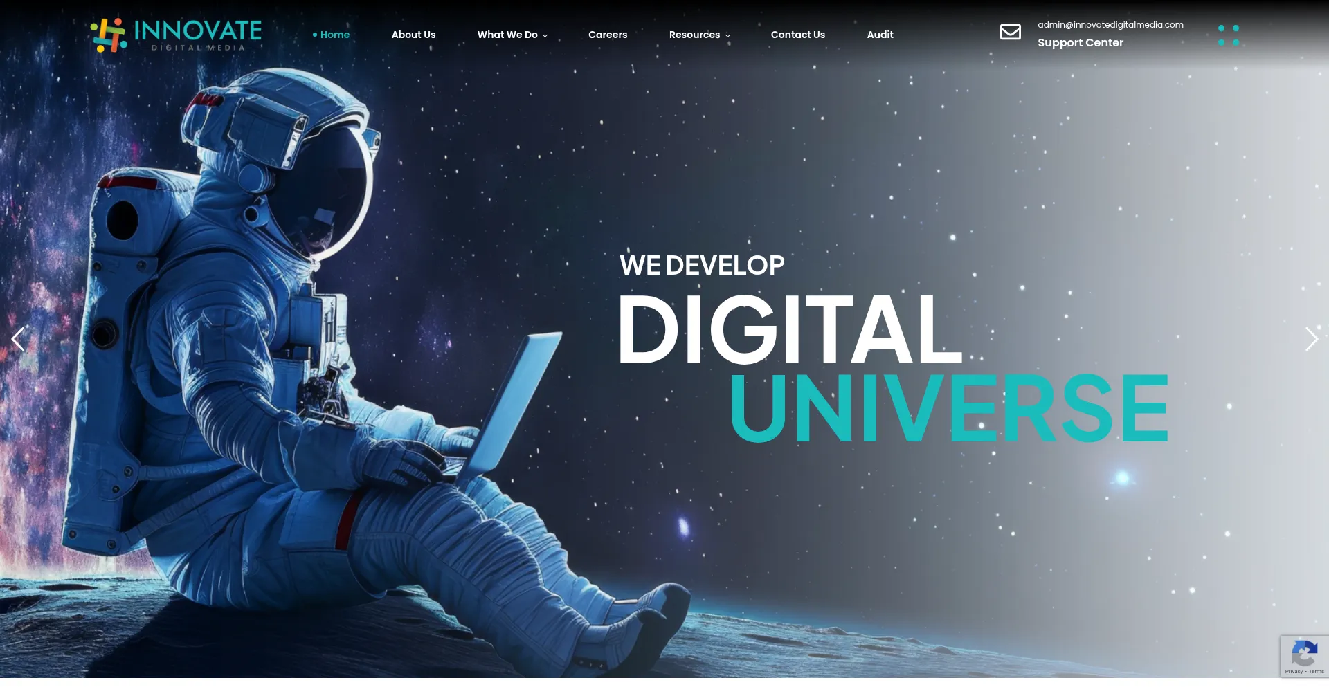 Website screenshot of Innovatedigitalmedia.com