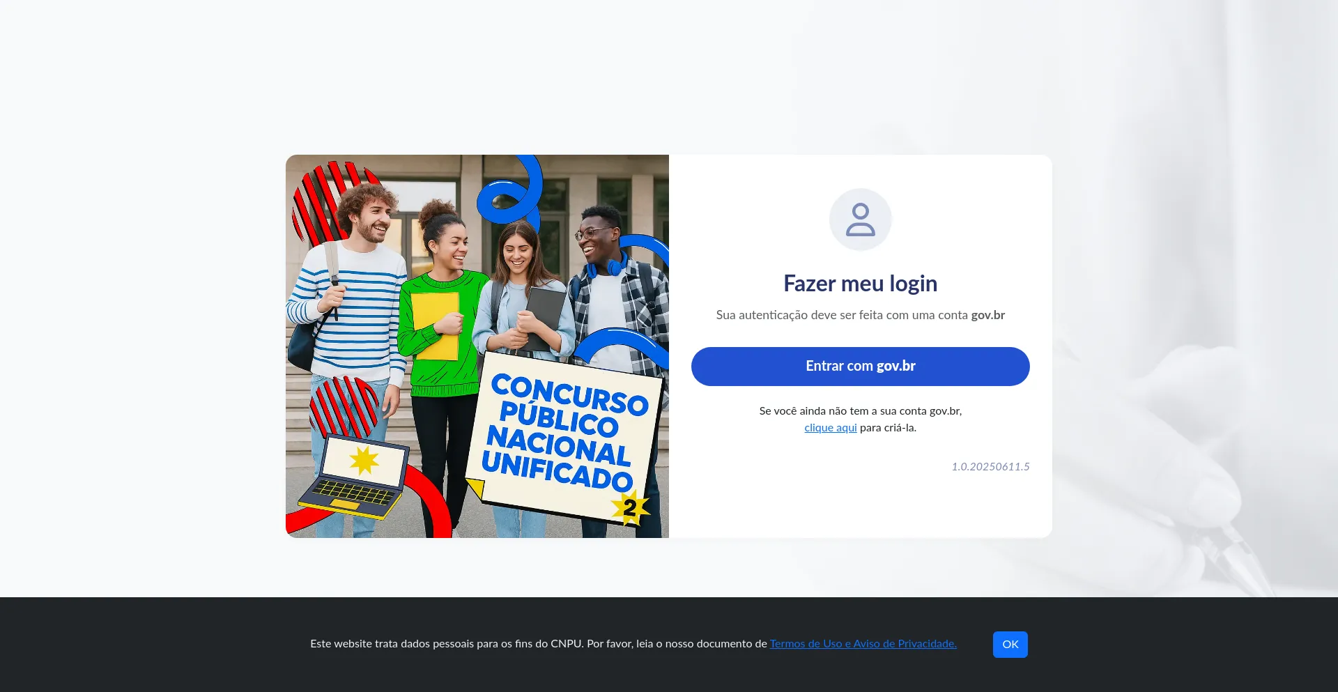Website screenshot of Inscricao-cpnu.conhecimento.fgv.br