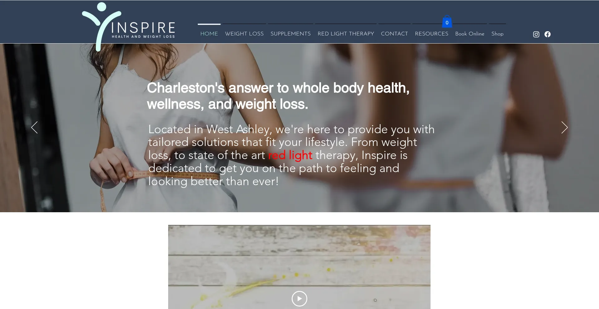Website screenshot of Inspiremedgroup.com
