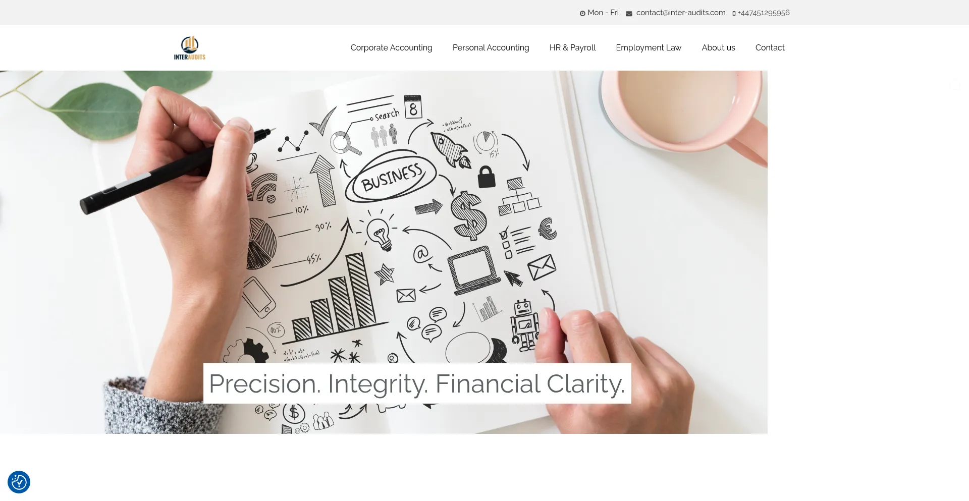 Website screenshot of Interaudits.com