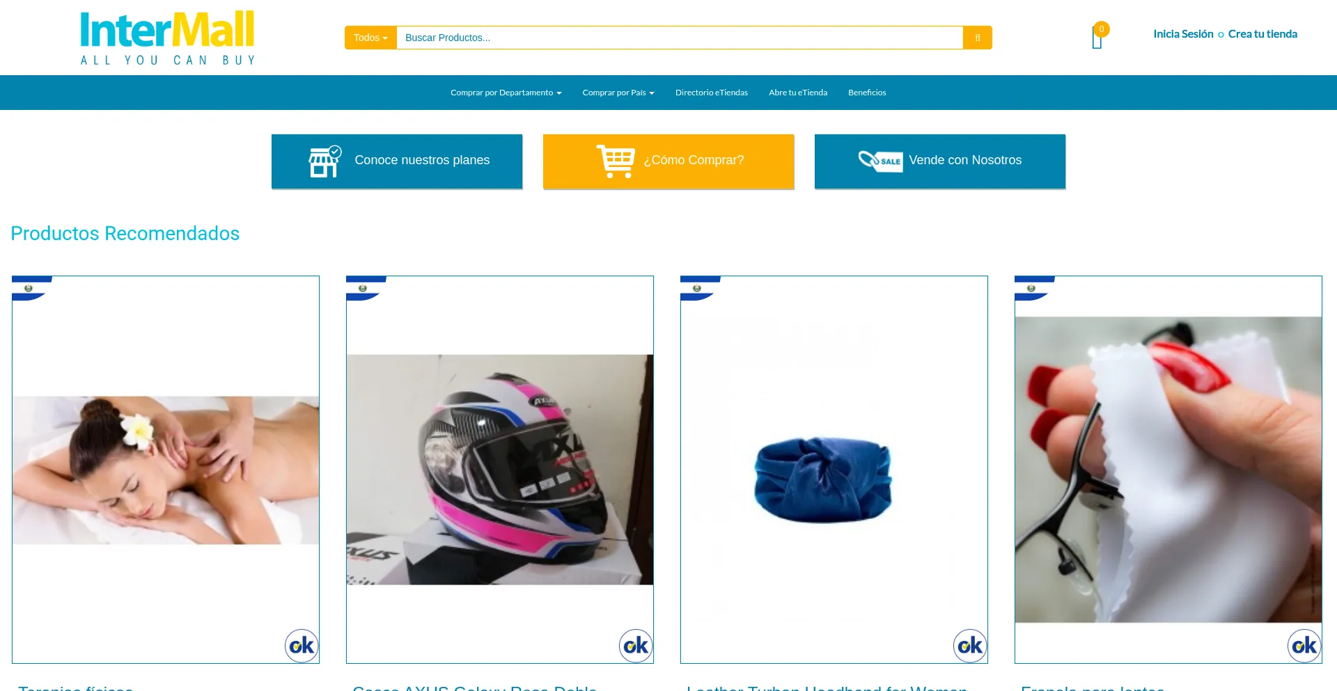 Website screenshot of Intermall.com