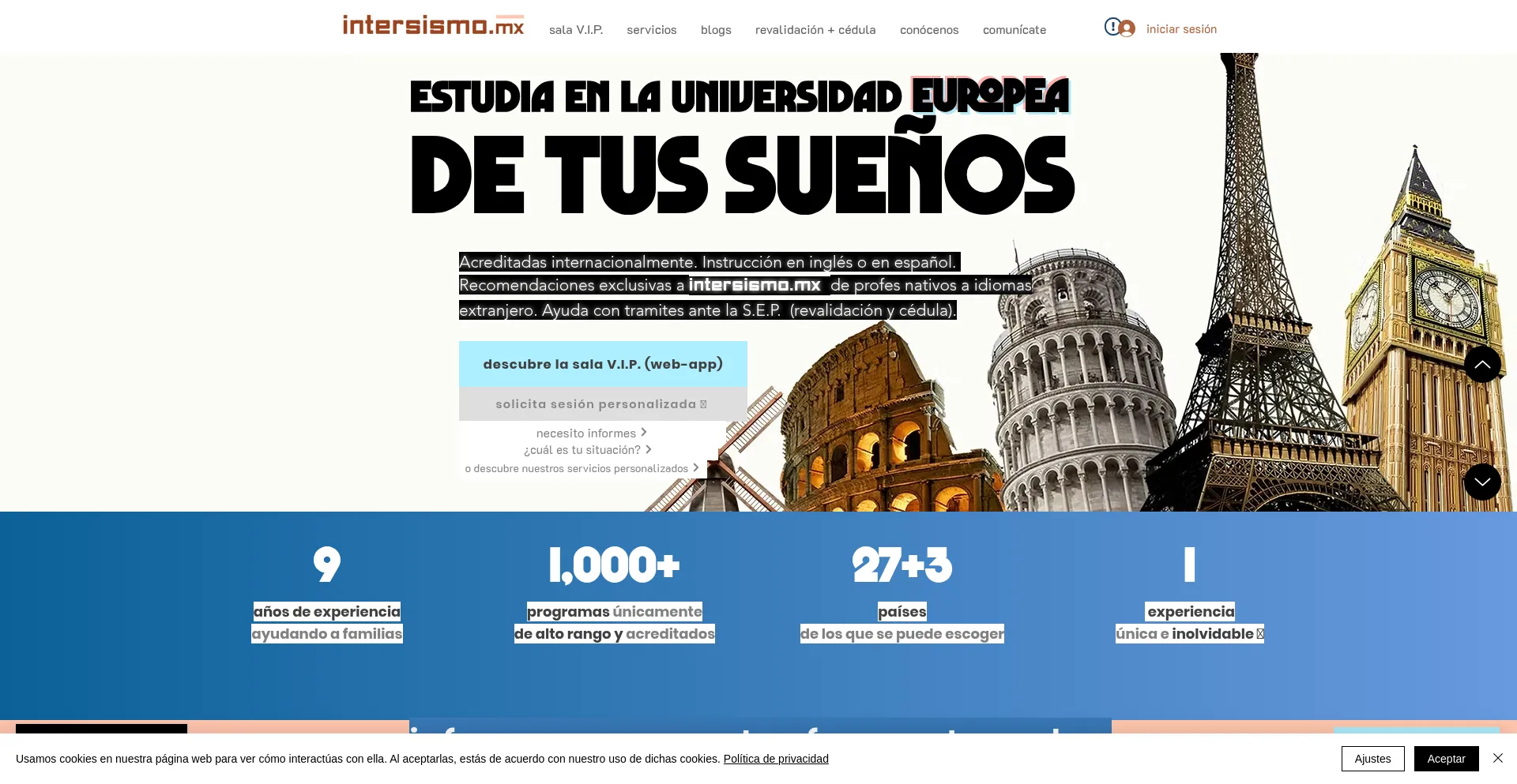 Intersismo.mx Screenshot