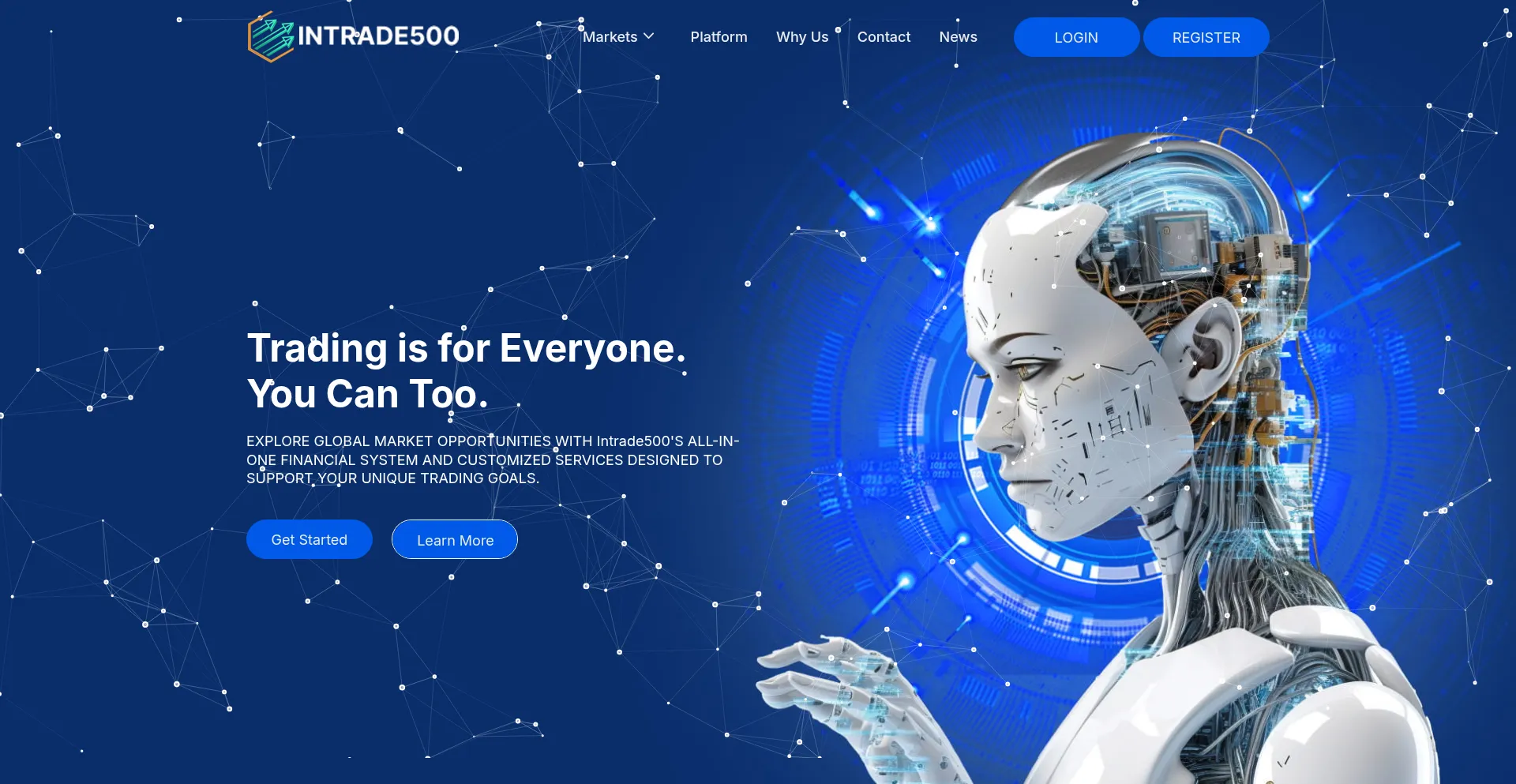 Intrade500.com Screenshot