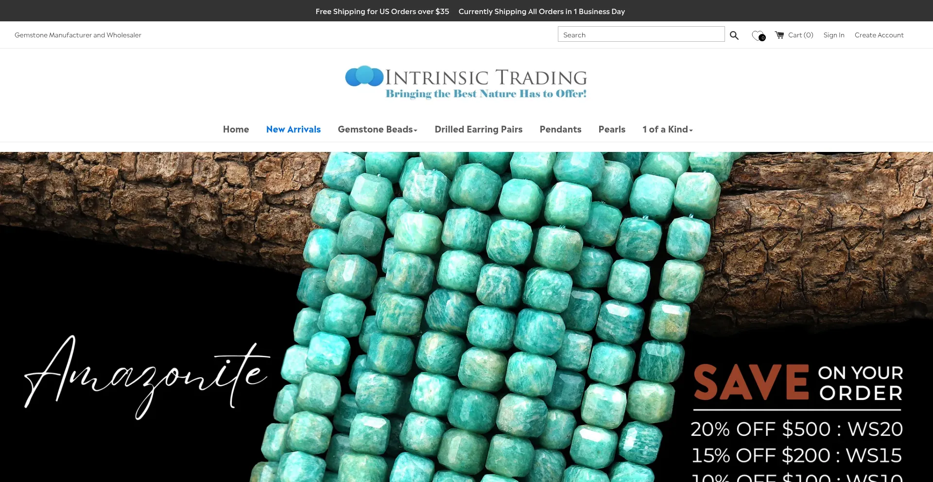 Website screenshot of Intrinsictrading.com