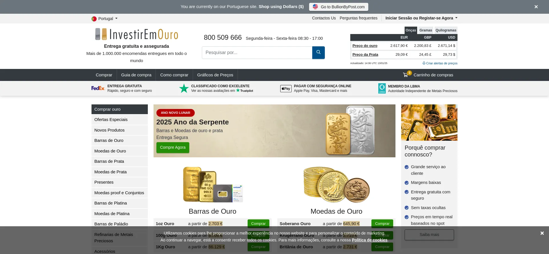 Investiremouro.pt Screenshot