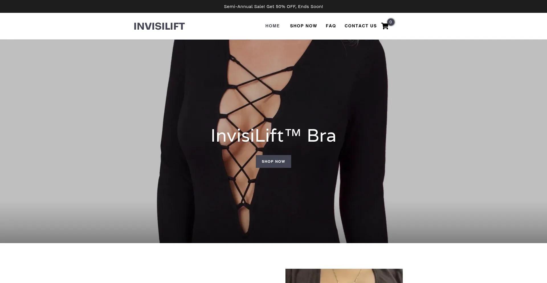 Website screenshot of Invisilift.co