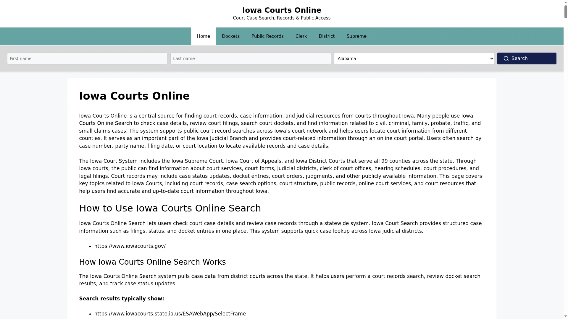 Iowa-courts.online