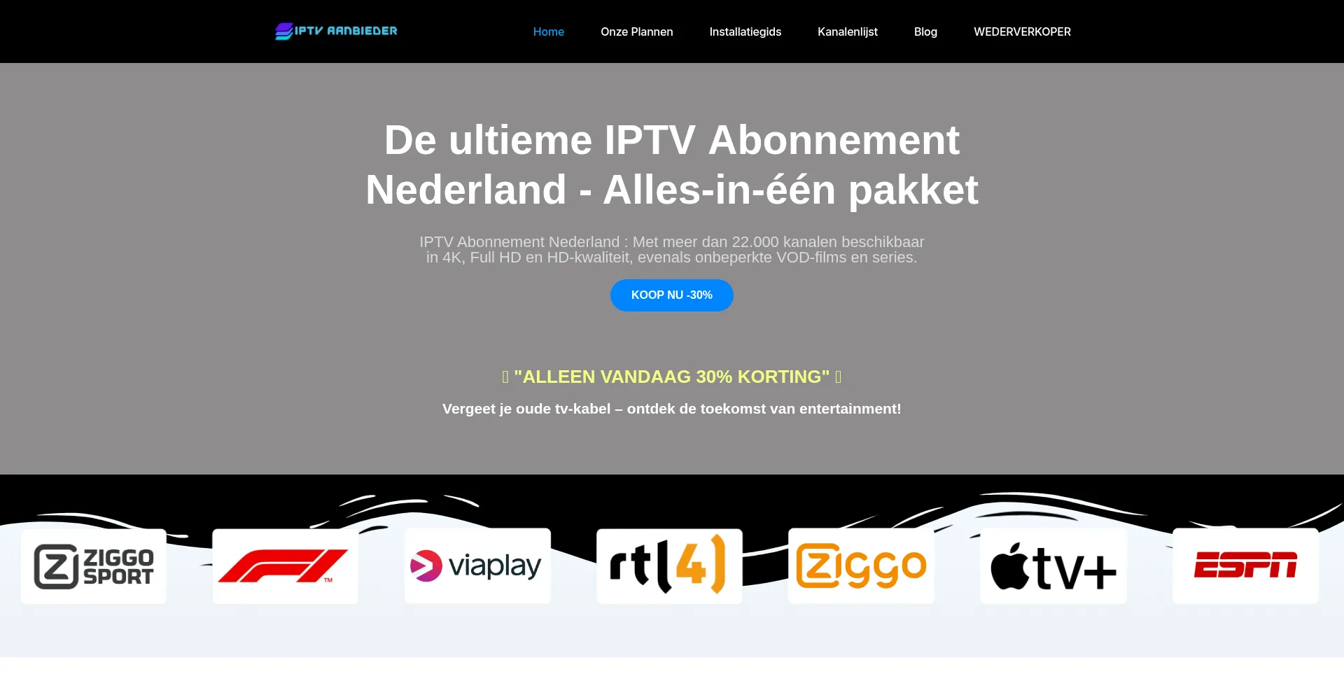 Iptv-aanbieder.com Screenshot