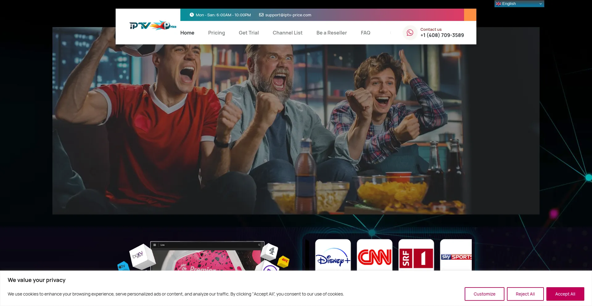Iptv-price.com Screenshot