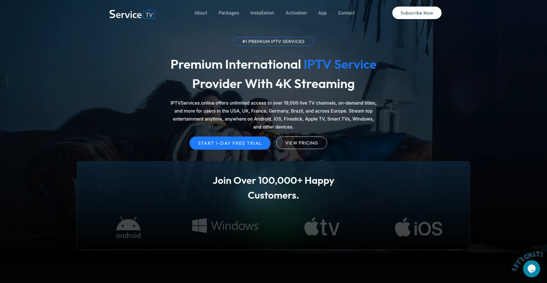 Iptvservices.online Screenshot