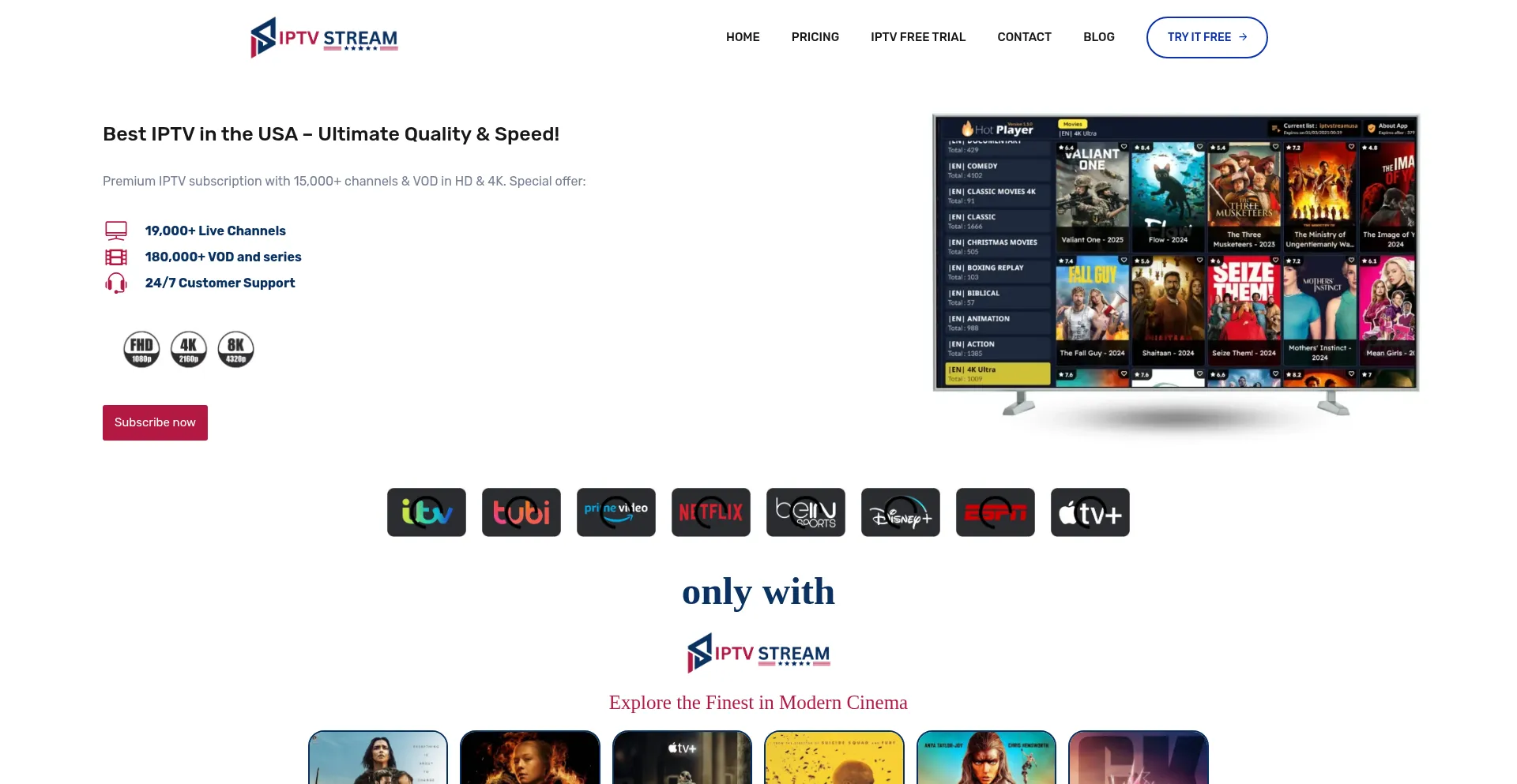 Iptvstreamusa.com Screenshot
