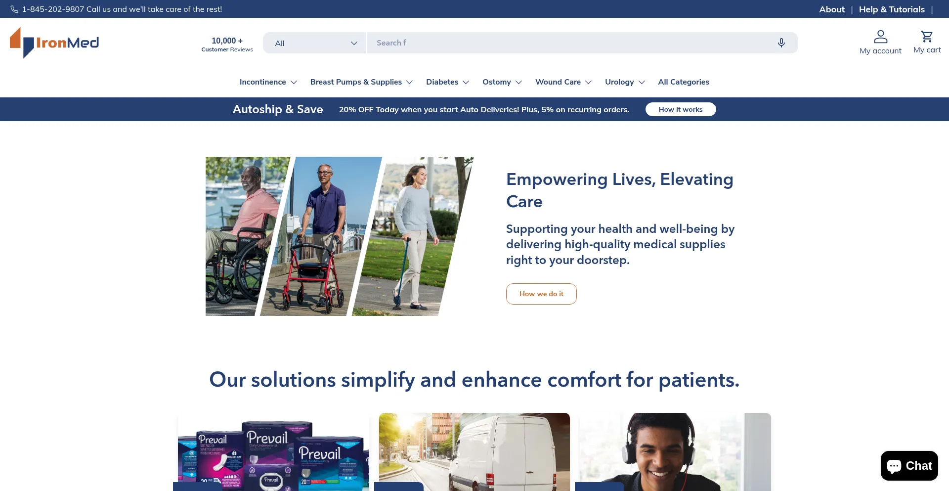 Website screenshot of Iron-med.com