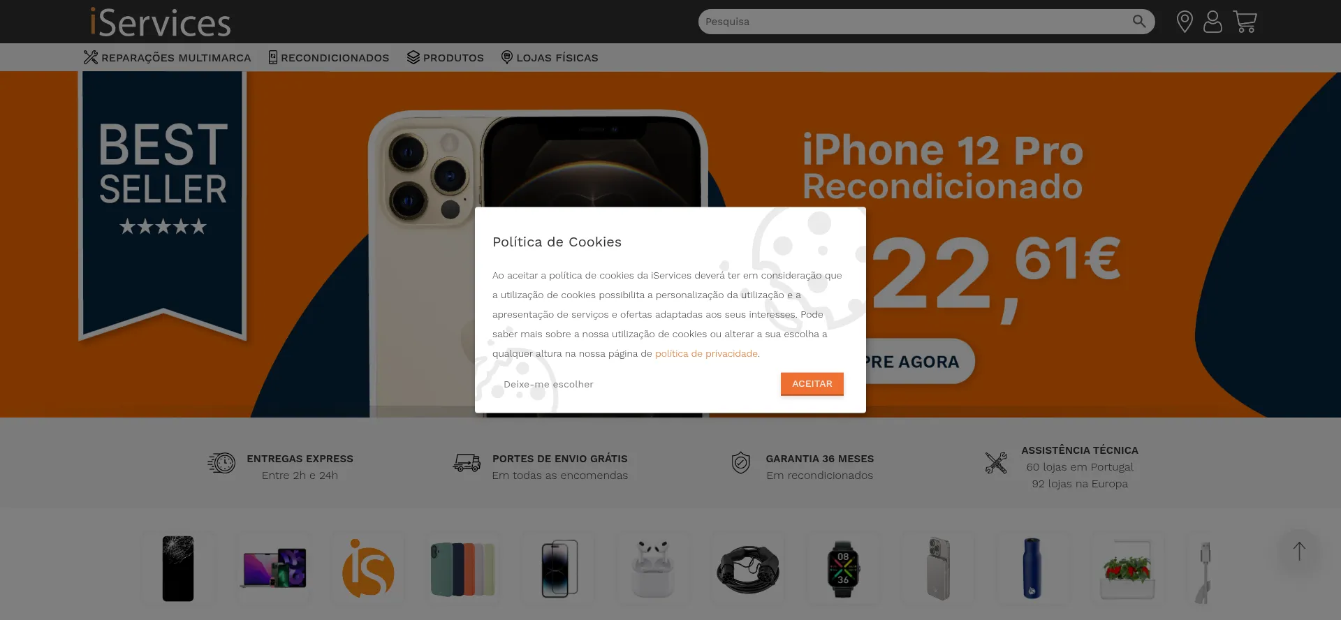 Iservices.pt Screenshot