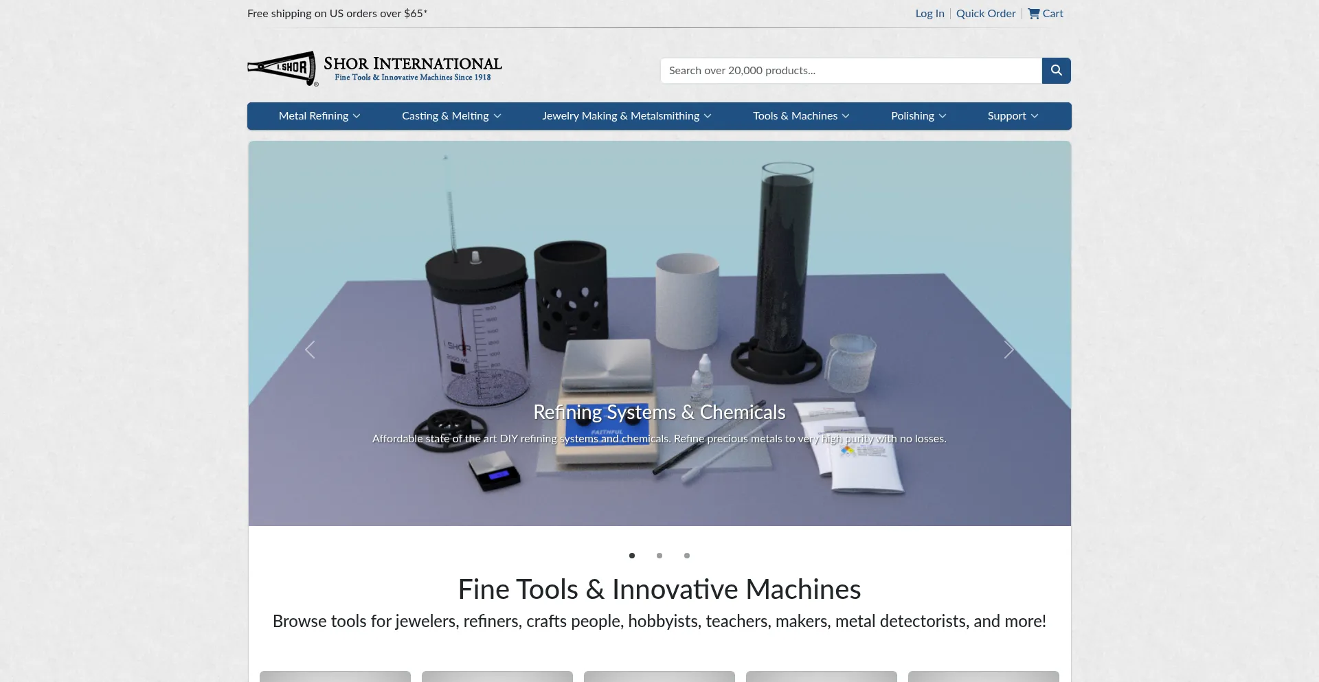 Website screenshot of Ishor.com