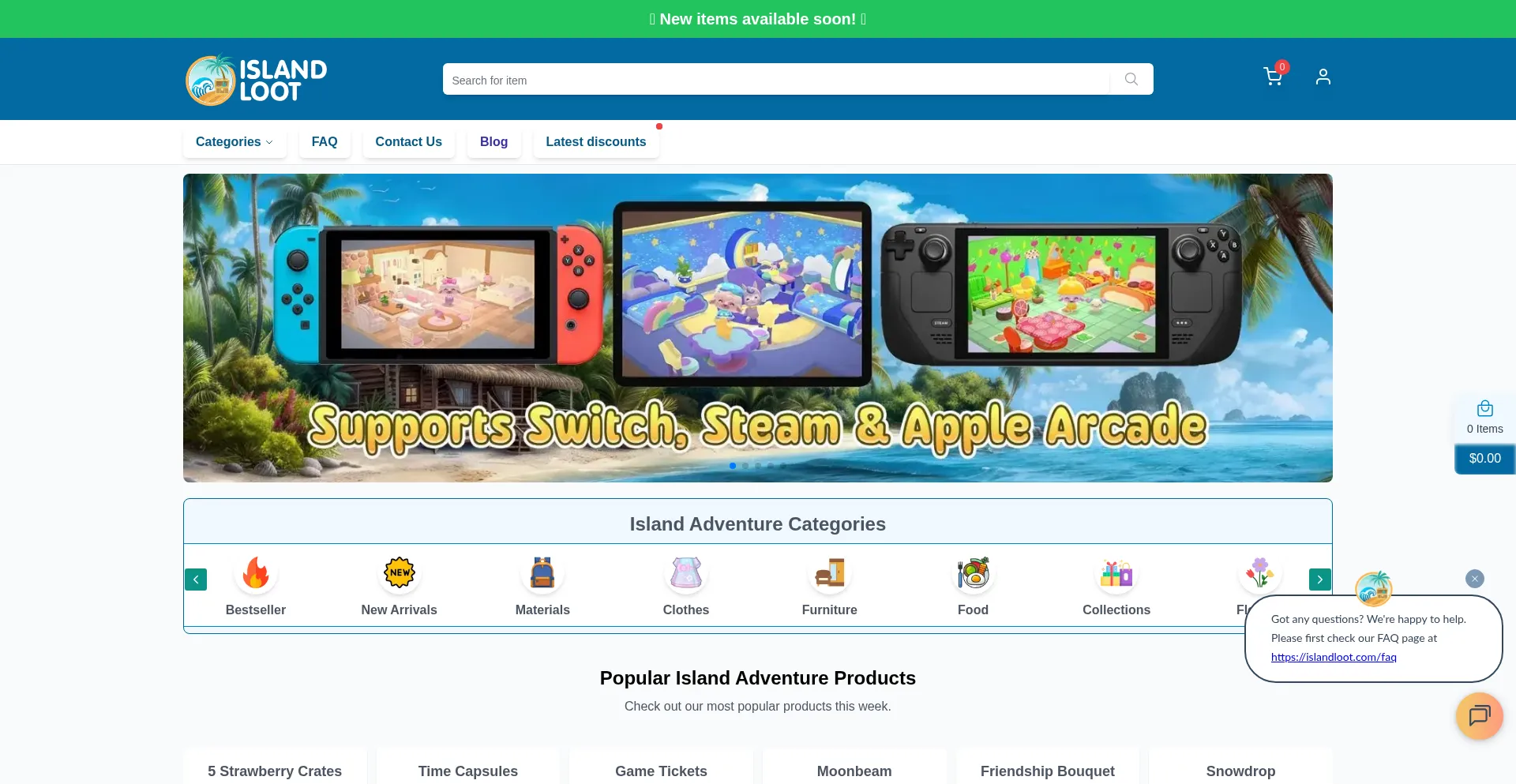 Islandloot.com Screenshot