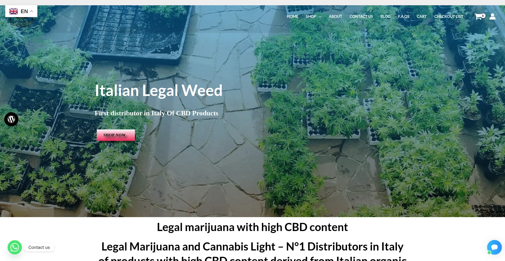 Italialegalweed.com Screenshot