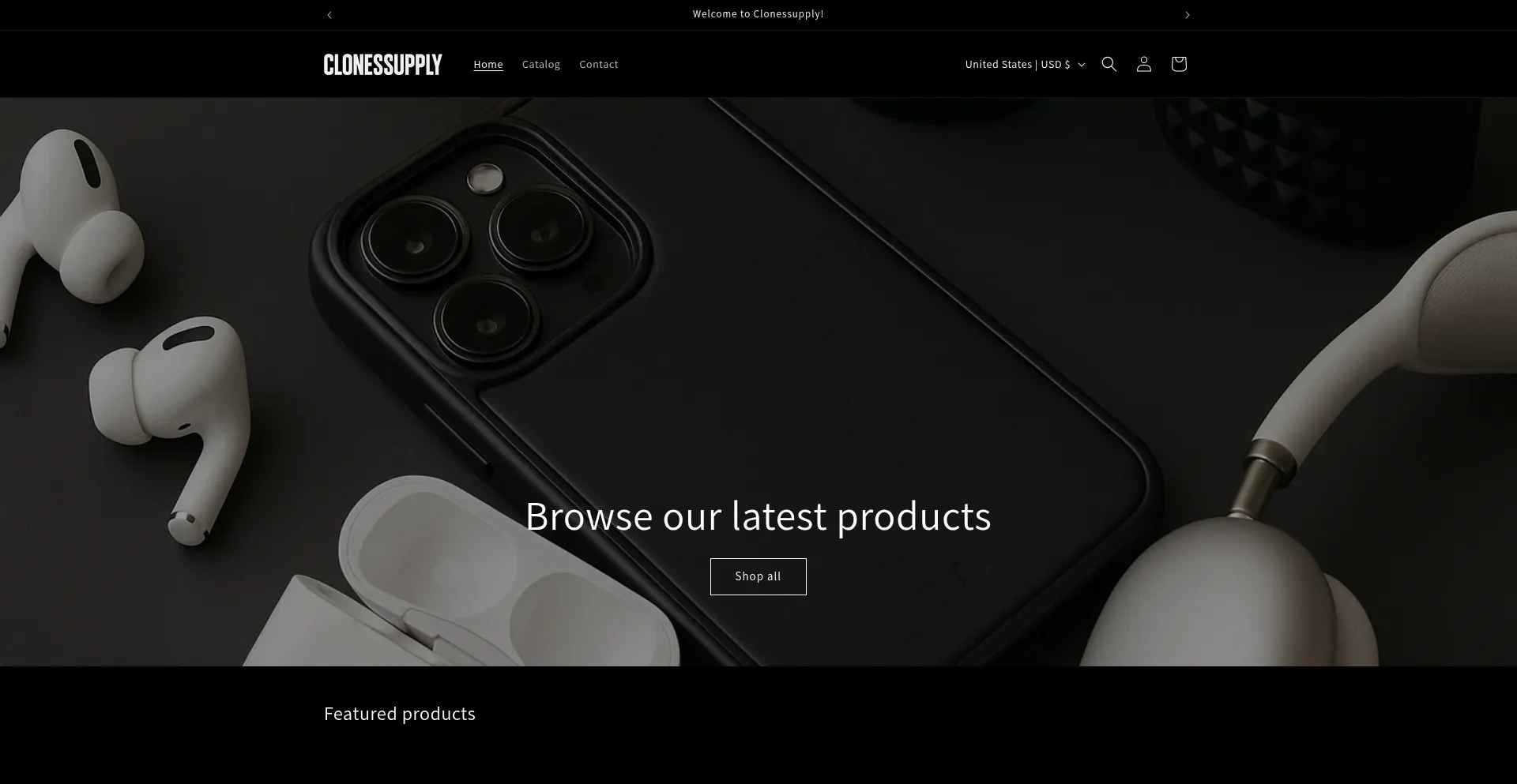 Website screenshot of Itemsuppliers.com