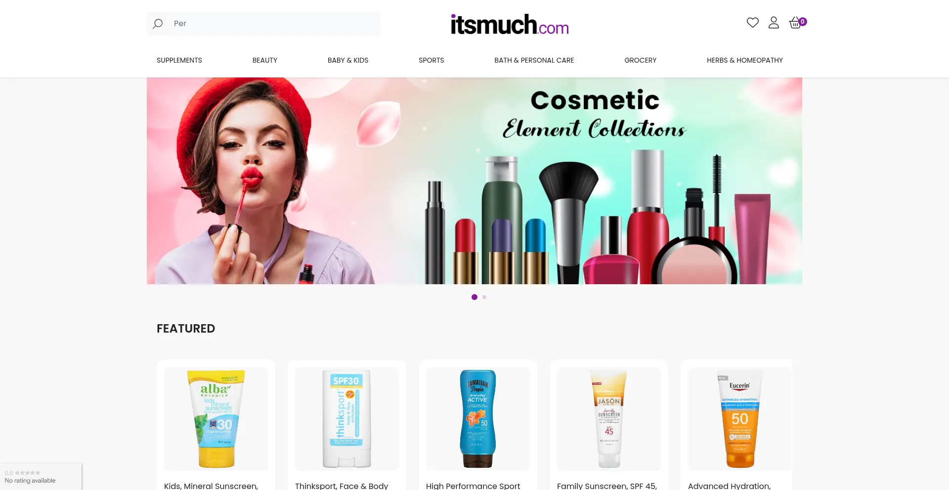 Website screenshot of Itsmuch.com
