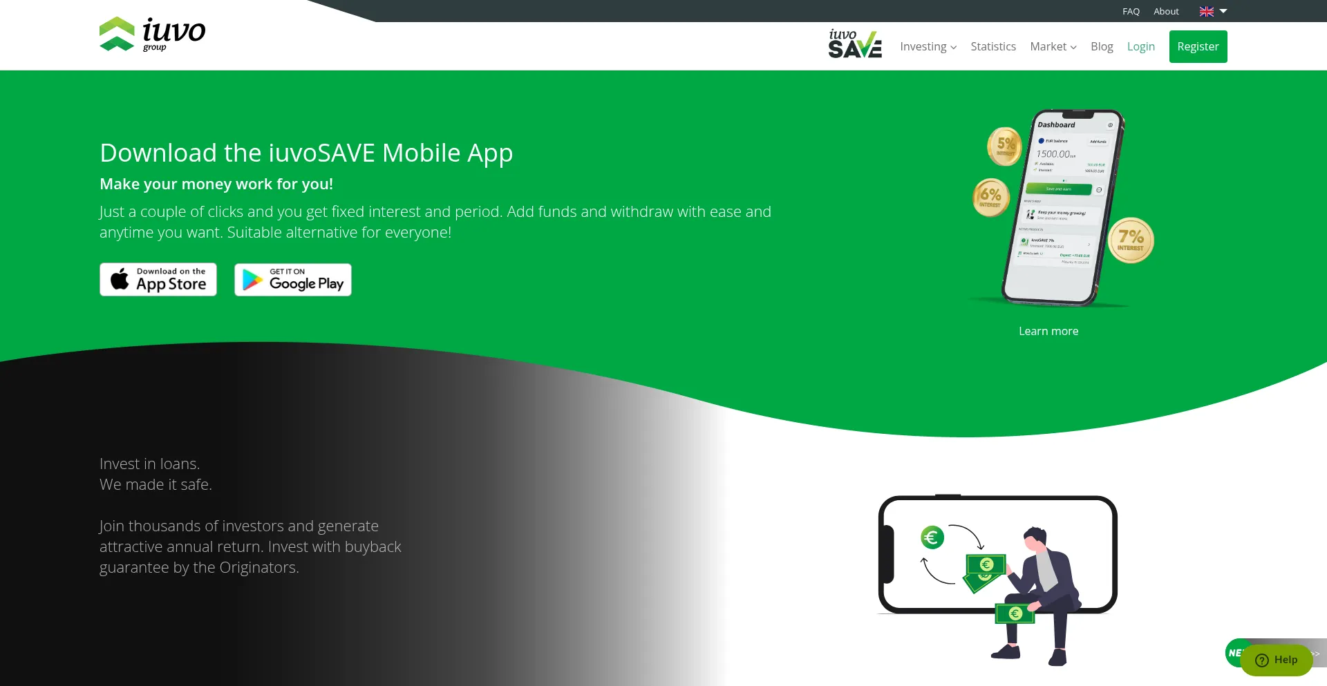 Website screenshot of Iuvo-group.com