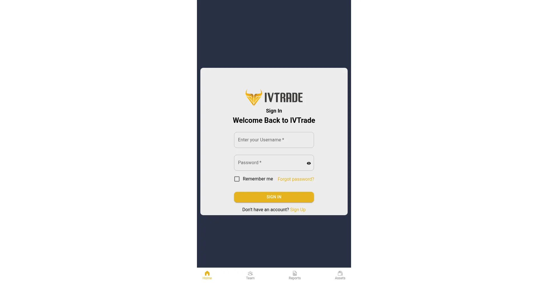 Website screenshot of Ivtrade.ai