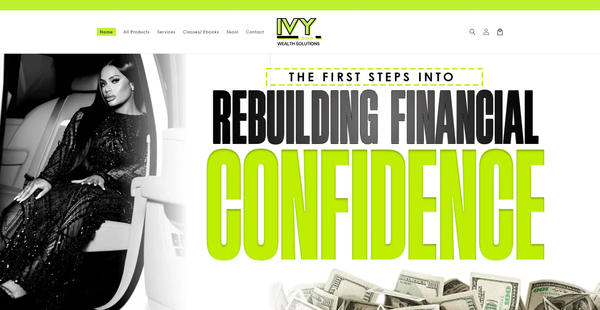 Website screenshot of Ivywealthsolutions.com