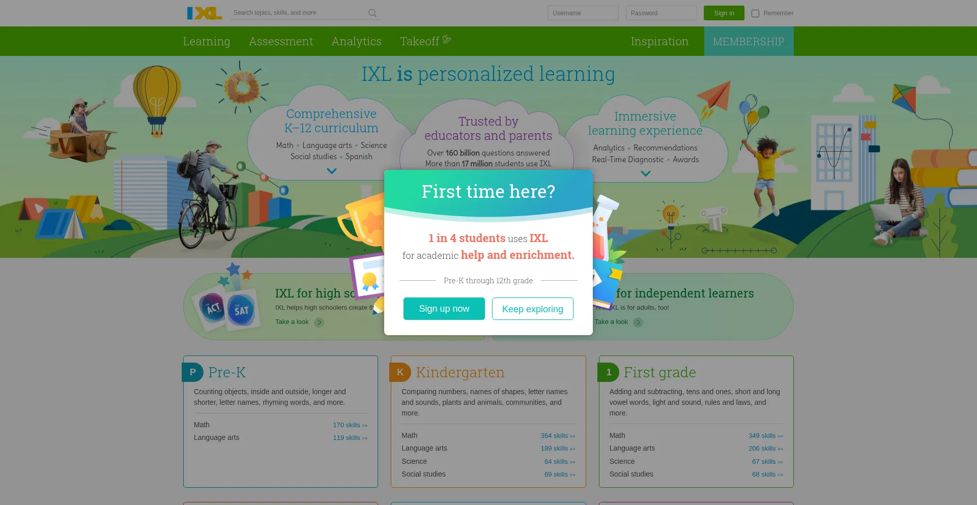 Ixl.com Screenshot